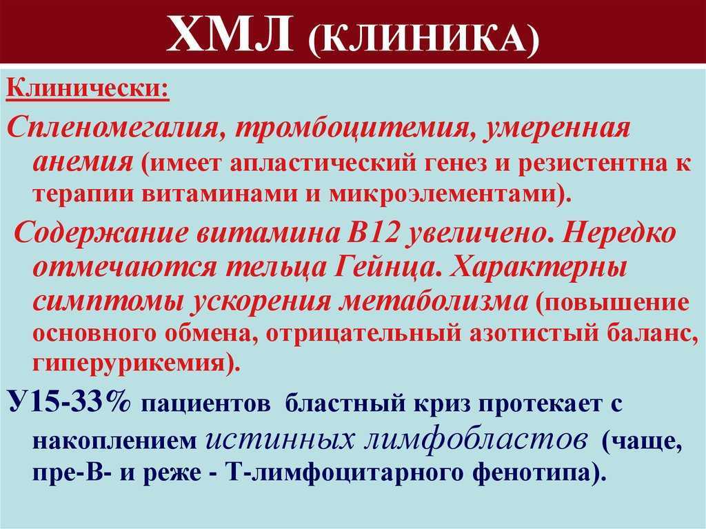 Хронический миелолейкоз. причины, симптомы, диагностика и лечение лейкоза.