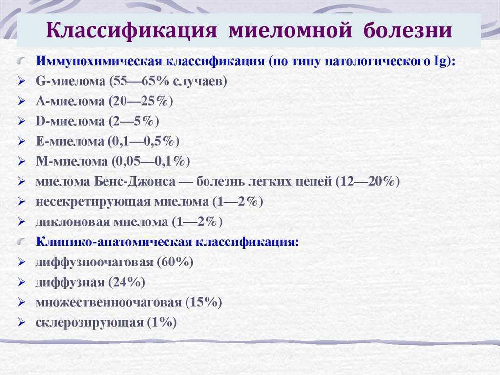Миелома (миеломная болезнь) - обследование и лечение за рубежом
