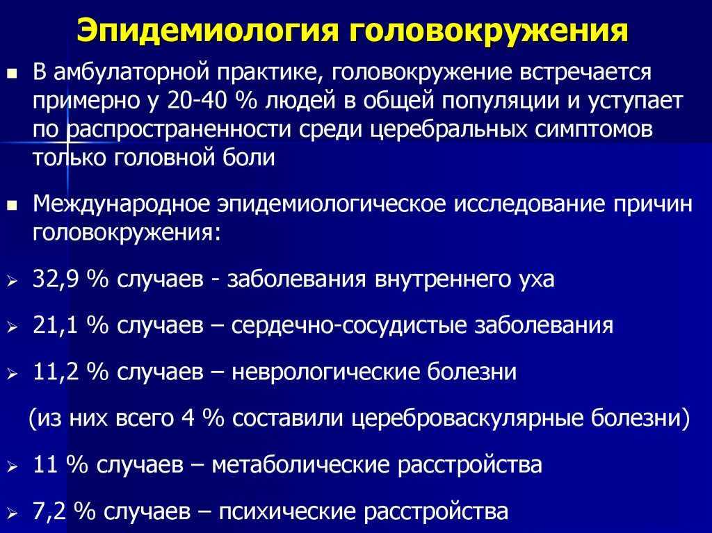 Головокружение - лечение, симптомы, причины, диагностика | центр дикуля