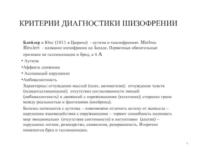 Шизофрения: формы, диагностика и лечение