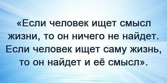 Как найти смысл в жизни?