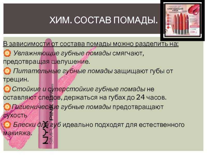 Из чего делают помаду | ингредиенты помады
