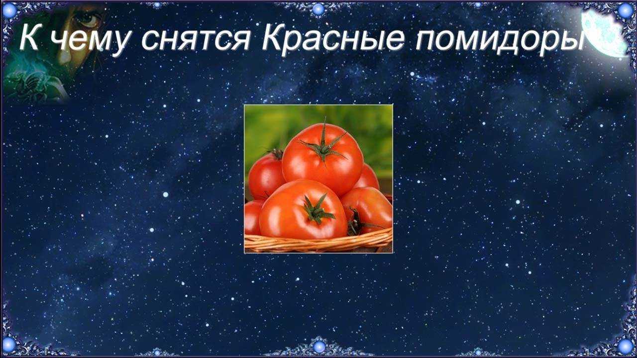 К чему снятся помидоры | sonmir