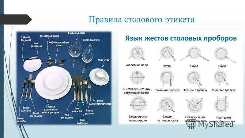 Правила этикета за столом и приема пищи: кратко
